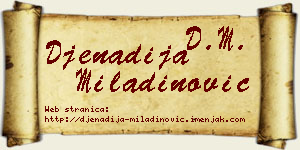 Đenadija Miladinović vizit kartica